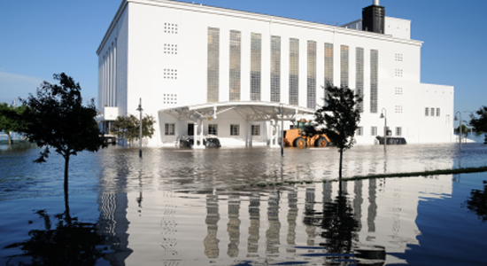 Commercial property flood damage